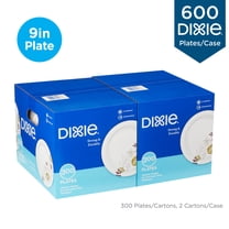 Dixie® 8.5" Medium-Weight Paper Plates, UX9PATHPB, 300 Plates per Pack, 2 Packs per Case