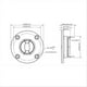 thumbnail image 3 of For Peerless 25Core Titanium Film 66mm Panel Fever Tweeter 4Ohm 25W, 3 of 5