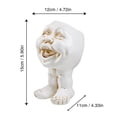 thumbnail image 3 of Cache-pot Visage pour Plantes d'Intérieur et d'Extérieur, Cache-Pot Tête en Résine avec Trou de Drainage, Mignon Cache-Pots Visage de Grand-Maman, Cache-Pots pour Succulentes, 3 of 7