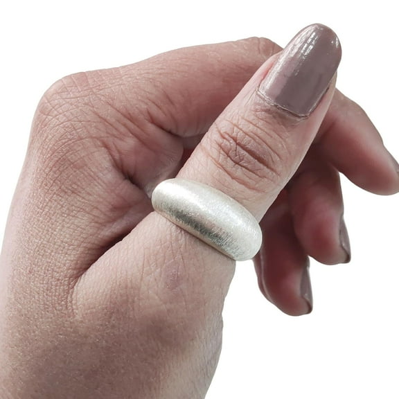 Silver Matte Finish Band Ring, Meditation Ring, 925 Sterling Silver Ring, Plain Unisex Ring, Art Fidget Ring, Handmade Jewelry, Christmas, Womans Band Ring, Anxiety Ring, Mans Band Gifts
