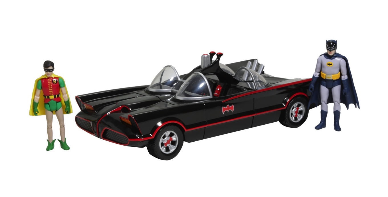 funko batmobile with batman and robin