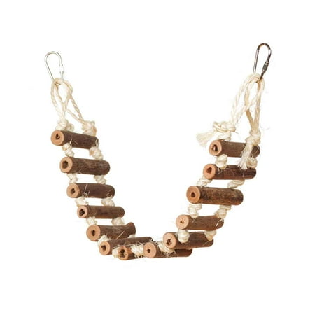 UPC: 0048081628065 | Prevue Pet Products Handmade Natural Wood Rope Ladder Bird Toy