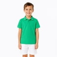 thumbnail image 3 of LittleSpring Big Boys Polo Shirts Size 10 Short Sleeve Green Uniform T-shirts Collared Cotton Tops Back to School Clothes, 3 of 6
