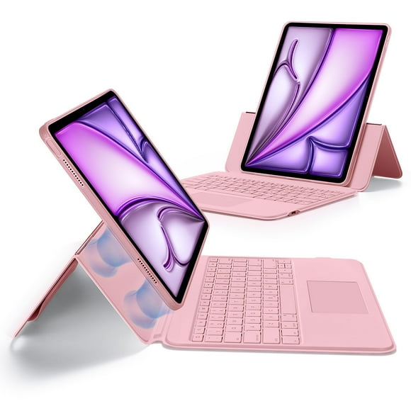 Funda con teclado ESR Ascend para iPad Air de 13 pulgadas con teclado rosa