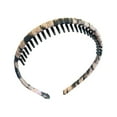 thumbnail image 1 of Dientes de plástico diademas para mujeres multicolores antideslizante peine diente diademas pelo aros suave accesorios para el cabello, 1 of 8