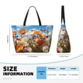 thumbnail image 4 of Disketp Vibrant Field Of Blossoms Bolsa de Playa de Gran Capacidad, Bolso Impermeable y a Prueba de Arena para Mujer, Ideal para Playa, Piscina y Natación, 4 of 7