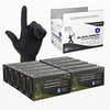 Black Latex Exam Glove P/F Lg 1 Case of 1000 Gloves 10 Boxes of 100