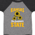 thumbnail image 4 of Inktastic Kansas the Sunflower State Boys or Girls Baby Bodysuit, 4 of 5