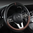 thumbnail image 3 of All-Nappa Leather Steering Wheel Cover Leather Steering Cover All-season Universal Breathable Car Handle Protective Case, 3 of 9