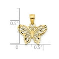 thumbnail image 4 of 10k Diamond-Cut Butterfly Charm 10C1002, 4 of 4
