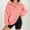 Pink, variant on Womens Half Zip Fuzzy Fleece Sherpa Pullover Long Sleeve Oversized Sweatshirt Quarter Zip Crew Neck Sweatshirts Tops Teen Girls Fall Witer Clothes