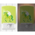 thumbnail image 2 of Unicorn Green Stripes Ceramic Night Light, 2 of 2