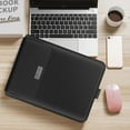 thumbnail image 2 of 14 Inch Laptop Sleeve Case Cover Bag for MacBook Pro Air  Surface Book  Most 14” Laptop Ultrabook Notebook Black, 2 of 8