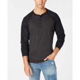 thumbnail image 2 of American Rag Chemises Henley Raglan pour Hommes, Noir, TG, 2 of 3