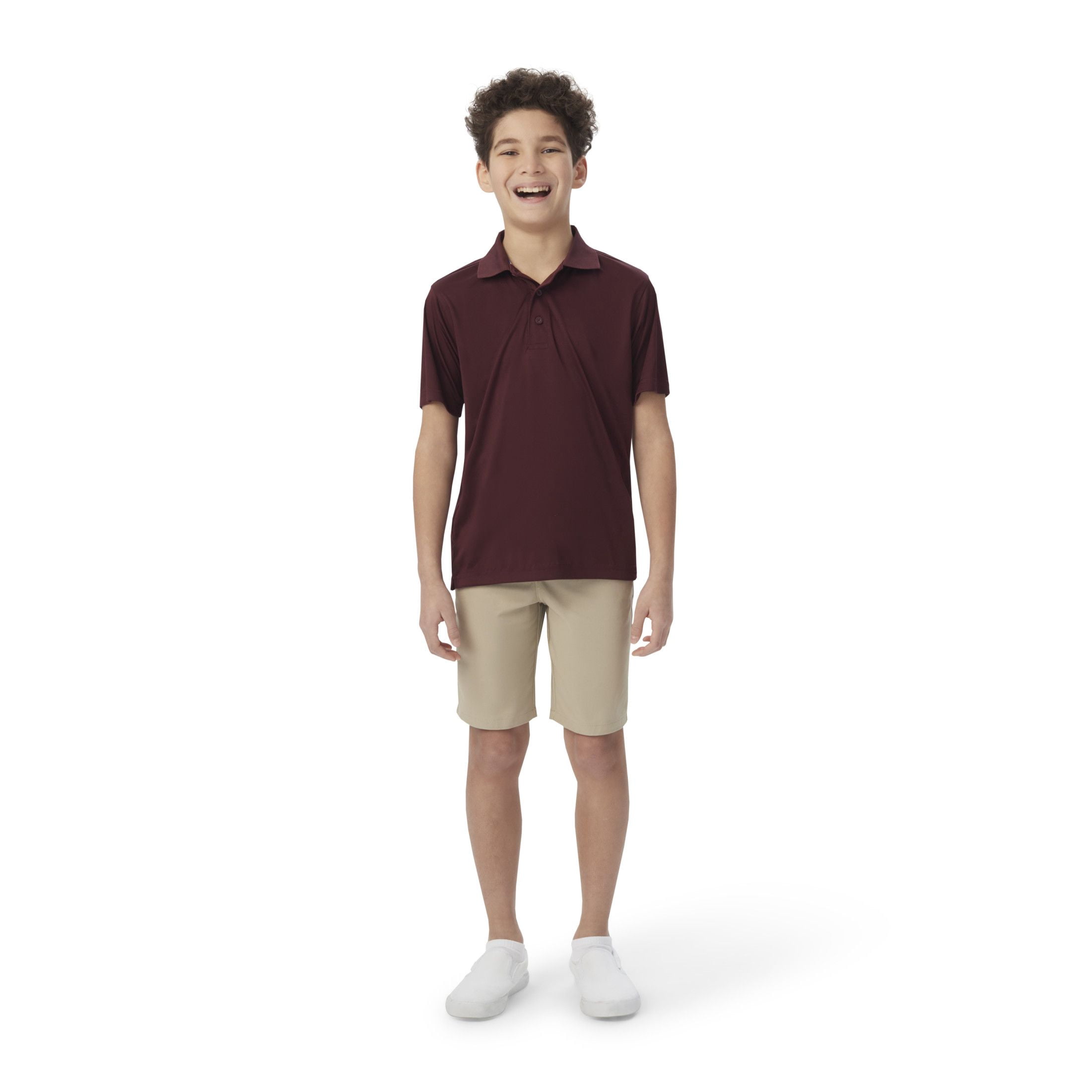 French Toast Boys 4-20 School Uniform Short Sleeve Stretch Moisture Wicking Polo Shirt