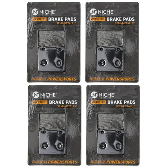 Niche Brake Pad Set for Suzuki Intruder 800 Semi-Metallic Motorcycle 4 Pack 519-KPA2392D