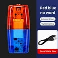 thumbnail image 6 of Red/Blue LED Strobe Warning Light Police Shoulder Clip Flashlight Running L GX, 6 of 10