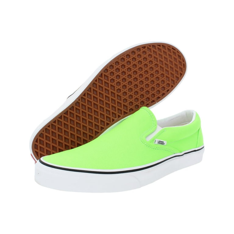 Neon green slip on deals vans