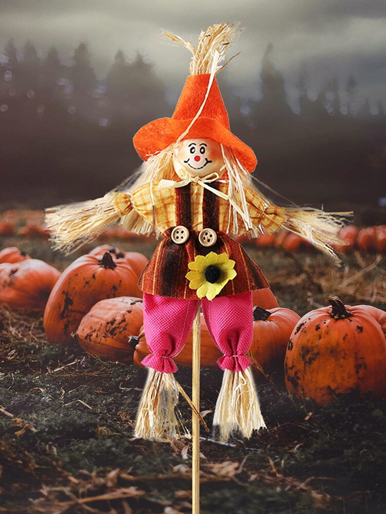 CreativeArrowy Thanksgiving Scarecrow Fall Decorations Rural