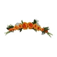 thumbnail image 1 of Ounissouiy Guirnalda de puerta con botín de flores, accesorios para el hogar de aniversario exquisito, guirnalda de fiesta sin rebabas, guirnaldas Decoración del hogar Naranja 75cm Ounissouiy  HA084034-02, 1 of 6