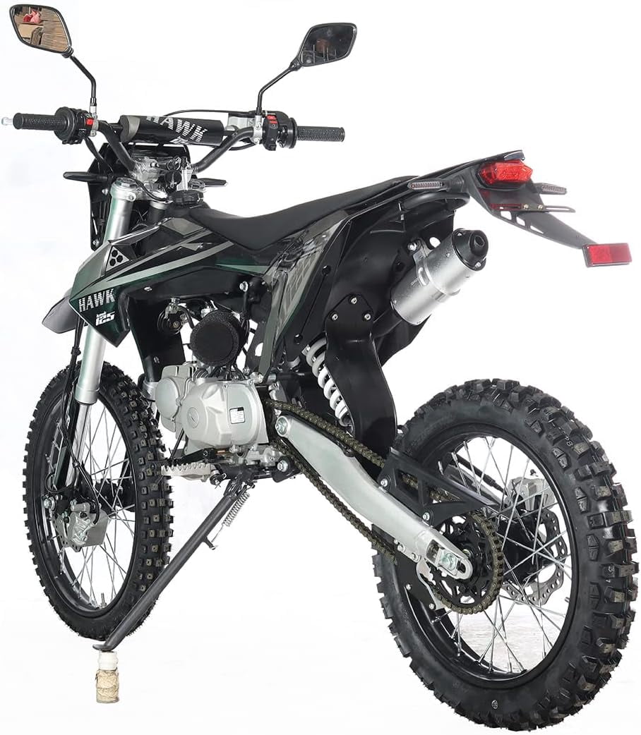 X-Pro Brand New 125cc Dirt Bike, All Lights 4 Manual Transmission Electric/Kick Start, 19"/16" Tires