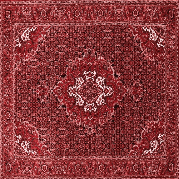 Ahgly Company Indoor Square Persian Red Traditional Area Rugs, 4' Square