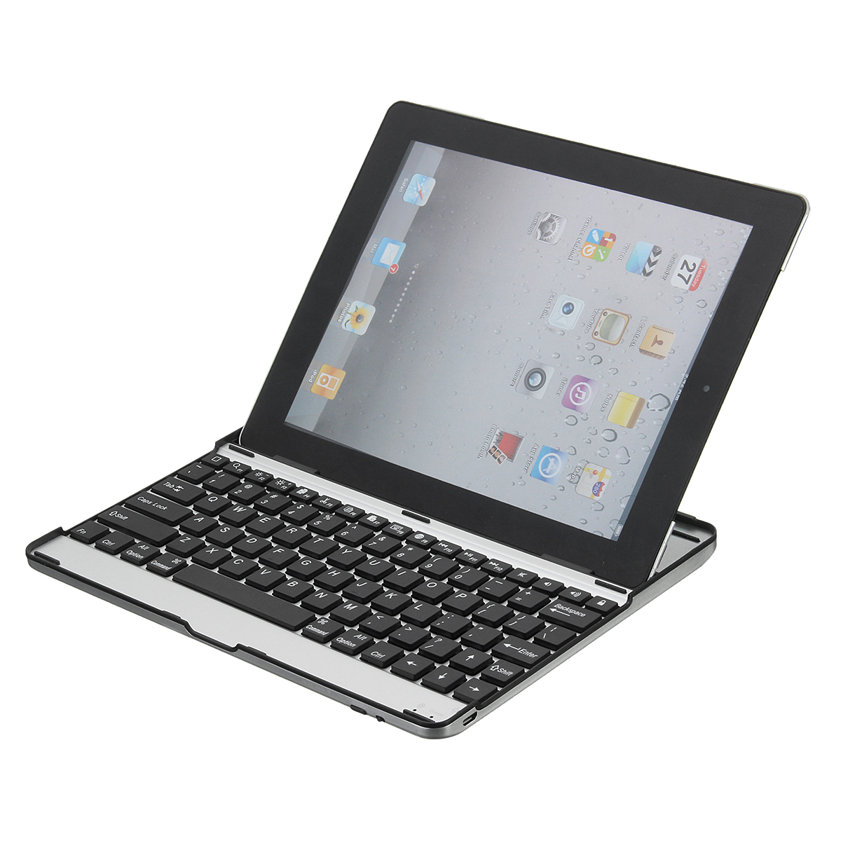 Aluminum Wireless h 3.0 Keyboard Stand Case Cover Dock for Tablet iPad