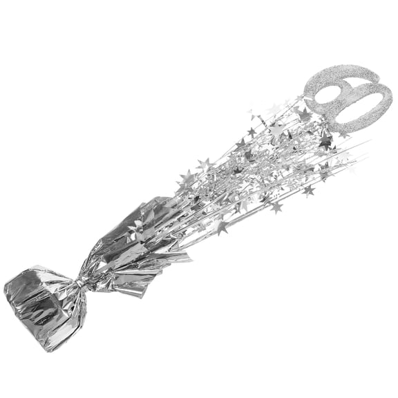 Luxshiny Aluminum Foil Number 60 Shape Silver Party Decorations for Birthdays 1Pack
