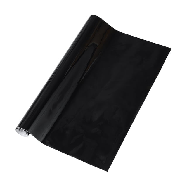Película de Vinilo Universal para Automóviles Unique Bargains 16.4 ft x 23.62 pulgadas Protección PVC Negro Brillante 1 Pc