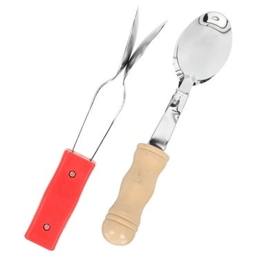 MLINS Traditional Percussion Spoons for Playing Assorted Color Safe and Durable Plastic Wood and Metal Toy