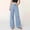 Light Blue, variant on Jeans for Womens Sparkly Rhinestone Comfort Waisted Baggy Wide Leg Denim Pants Trendy Casual Loose Fit Streetwear Trousers Pants