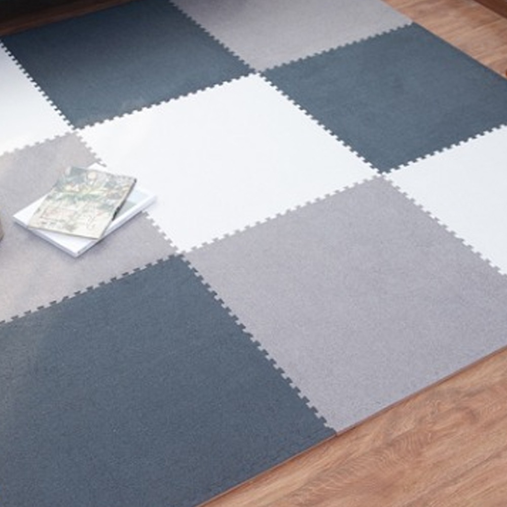 Interlocking Foam Mats Floor Mats Short Fluffy Carpet Tiles Soft Baby Playmat Puzzle Floor Mat Kids Play Floor Mat（9PCS） - image 5 of 5