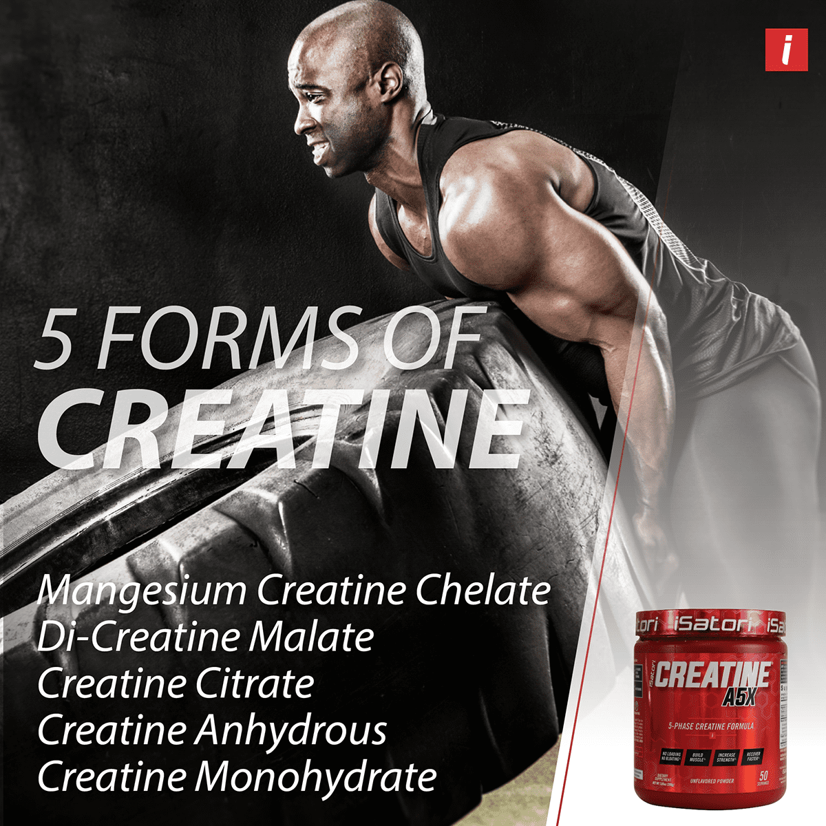 iSatori Creatine A5X, 7.05 ounces (50 Servings)