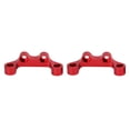 thumbnail image 1 of Support de bras de suspension supérieur en métal RC, 2 pièces, pour pièces de mise à niveau de voiture Tamiya TT02 1/10 RC, rouge, 1 of 4