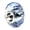 Blue,Silver, variant on Queenberry Sterling Silver Green Crystal May Simulated Birthstone European Style Bead Charm