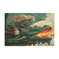 thumbnail image 6 of Qxltty Emerald Dragon Leather Drying Mat for Kitchen Countertops Coffee Mats Hide Stain Quickly Absorbs Water Tableware Decor, 6 of 6