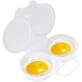 thumbnail image 1 of 1 Pieza De Cazador Furtivo De Huevos Blancos, Hervidor De Huevos Para Microondas, Cazador Furtivo De 2 Cavidades, Antiadherente, Para Hacer Huevos Escalfados Con Tapa, Cazador Furtivo De Huevos, Hervi, 1 of 5