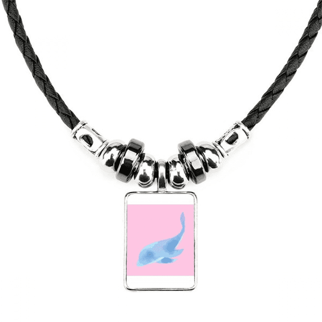 delfines animados. collar a mano colgante de cuerda de cuero Unbranded M