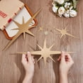 thumbnail image 3 of 1 Set 4Pcs Metal Star Wall Decor 8 Pointed Atomic Stars Wall Hangings 3.9/7.9/11.8/13.7 Inch Mid Century Modern Decor Iron Star Wall Accents with Screw for Home Office Wall Decoration Accessories, 3 of 9