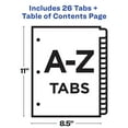 thumbnail image 5 of Avery A-Z Dividers, 26 Tabs, Ready Index, Multicolor Tabs (11125), 5 of 9