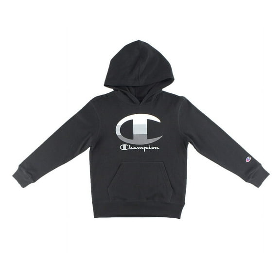 Champion Gradient Big C Pullover Boys Active Hoodies Size S, Color: Black/White