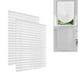 thumbnail image 1 of Paquete de 2 persianas enrollables opacas, sin necesidad de taladrar, temporales, inalámbricas, de tela filtrante, de papel plisado, para ventanas interiores, fáciles de cortar (blanco, 61 cm de, 1 of 8