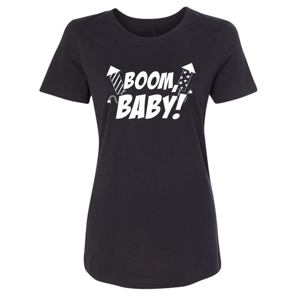 Boom, Baby! Womens crewneck tee