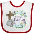 thumbnail image 3 of Inktastic It's My 1st Easter with Cross and Flowers Boys or Girls Baby Bib, 3 of 4
