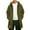 Army Green Jacket for Men, variant on Men's Hooded Longline Coat with Pockets Casual Fashion Windproof Jacket for Daily Wear & Outdoor Activities Dark Gray M