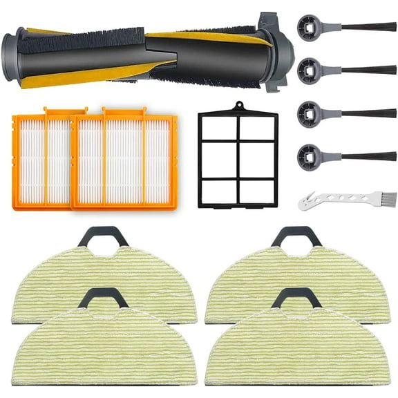 VACUSHOP Replacement Parts Kit Side Brushes Filters & Cleaning Mop Pads for Shark RV2002WD RV2001WD AV2001WD Robot Vacuum Accessories