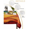 thumbnail image 2 of Watercolor Table Cloth 52x70 Inch Rectangle, Marble Texture Rainbow Wave Beach Waterproof Tablecloth Washable Table Cover for Party Picnic Dinner Decor, 2 of 9