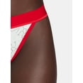thumbnail image 2 of Holiday Time Women's Cotton Thong Panties, 3-Pack, Sizes S-2XL, 2 of 5