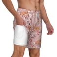 thumbnail image 2 of Kdxio Beautiful Fox Print Men'S Swim Trunks With Compression Liner 7 Inch Inseam Quick Dry Swim Shorts, 2 of 7