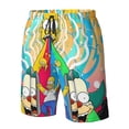thumbnail image 5 of Men's Simpsons Beach Shorts Hot Summer Swim Trunks Sports Running Bathing Suits with Mesh Lining, 5 of 6